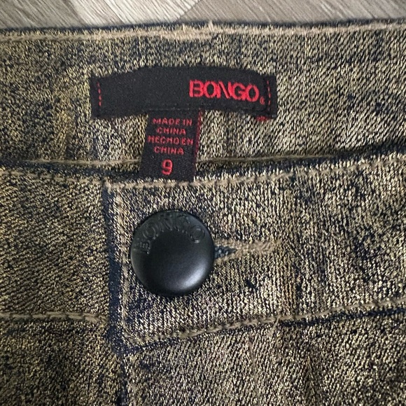 BONGO Shiny Gold Denim Pants - Picture 2 of 7